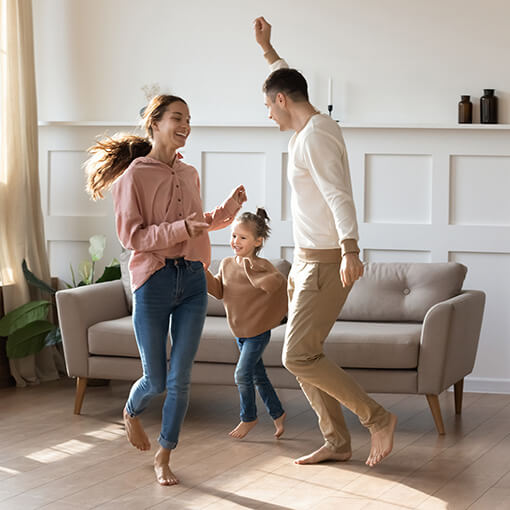 Happy family | Good Shepherd Flooring and Design Center